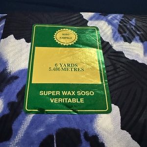SOSO KAMPALA African Block Prints Guaranteed Veritable Super Wax Fabric 6 Yards